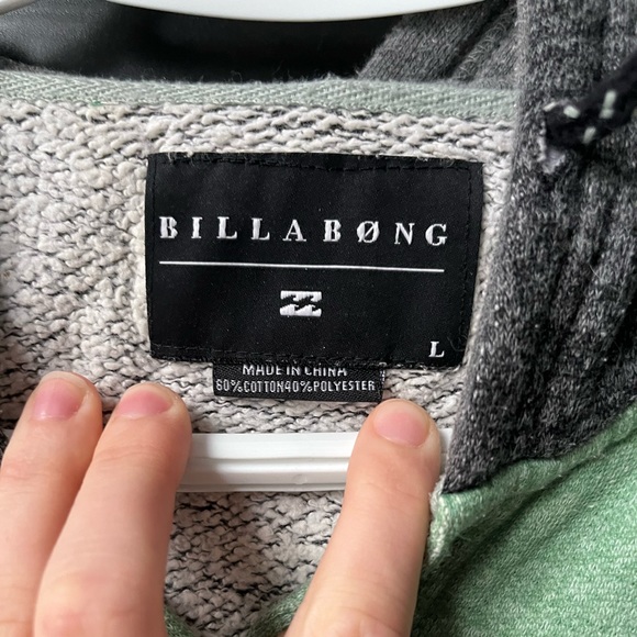 Billabong gray/green sweater - Picture 2 of 3